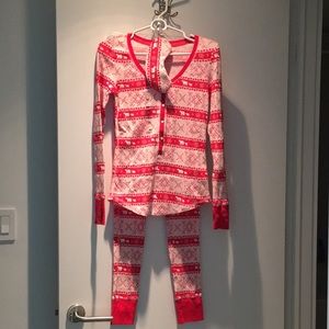 Victoria's Secret pajama set (pants, shirt,& mask)